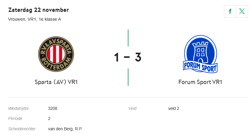 Forum Sport vr1 De baas in topper bij Sparta av