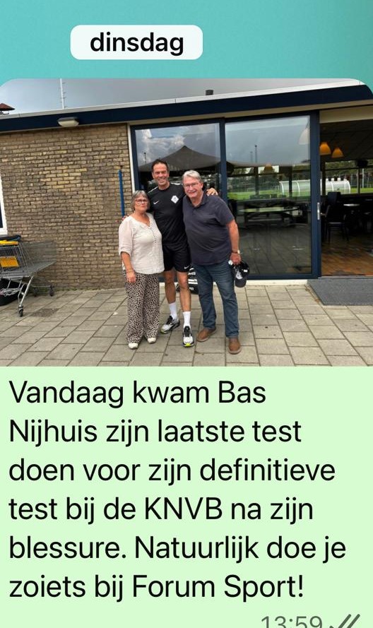 Beroemde fluiter bij Forum Sport
