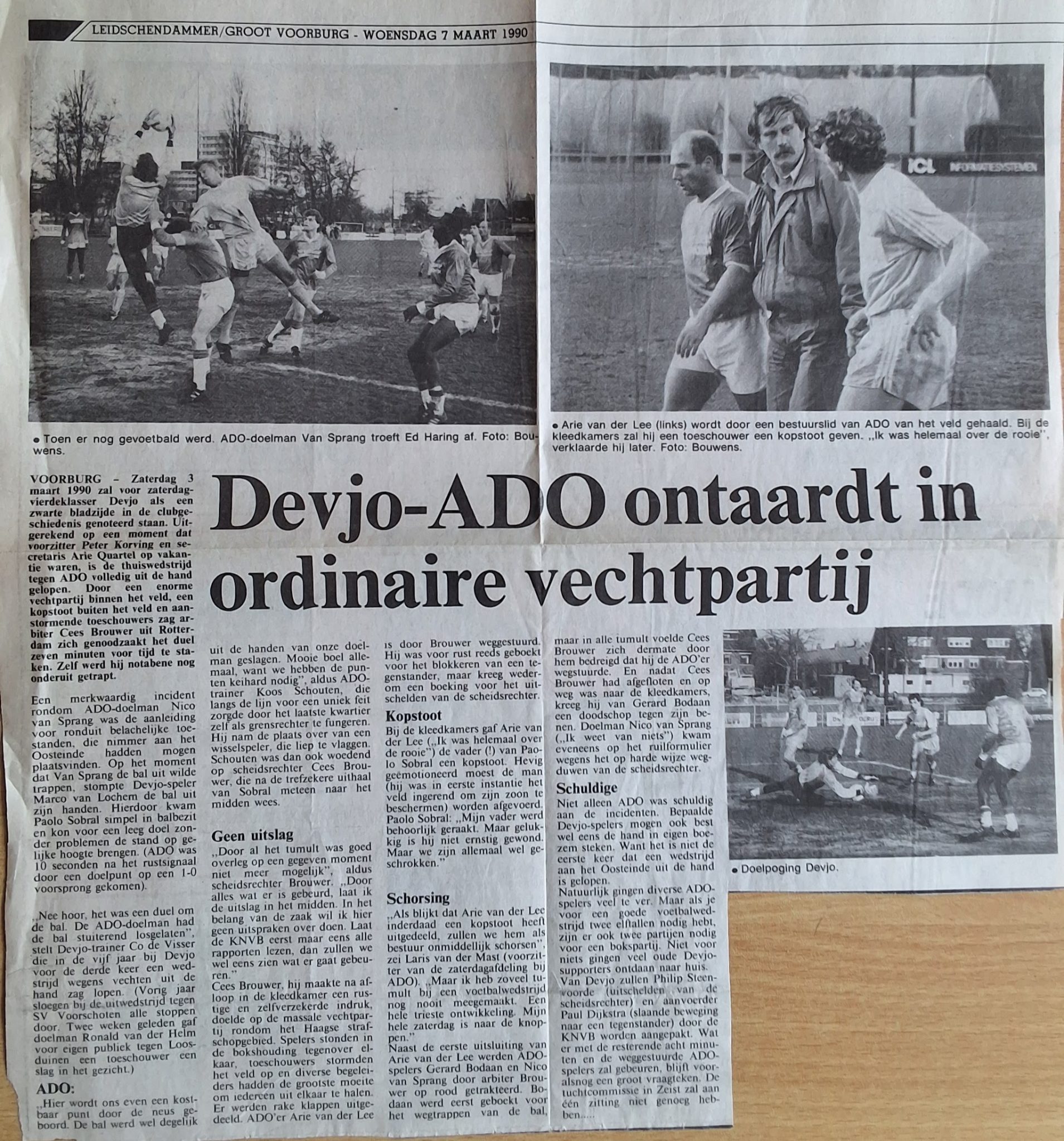 Verslag van DEVJO-ADO 3 maart 1990