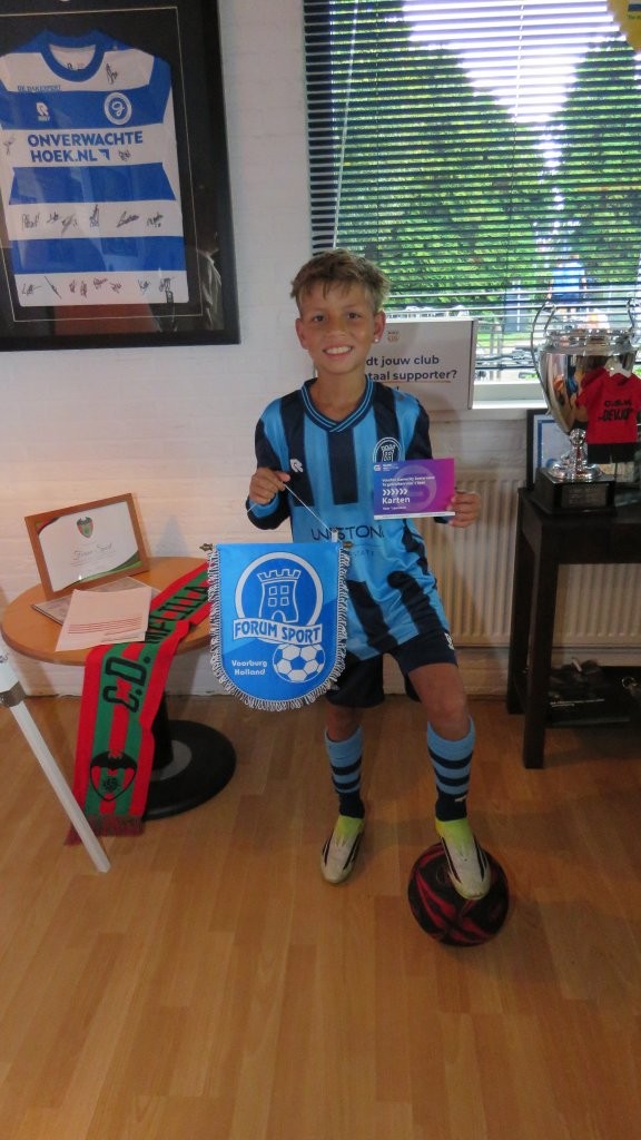 Kevin Schoonewelle was de eerste pupil van de week dit seizoen