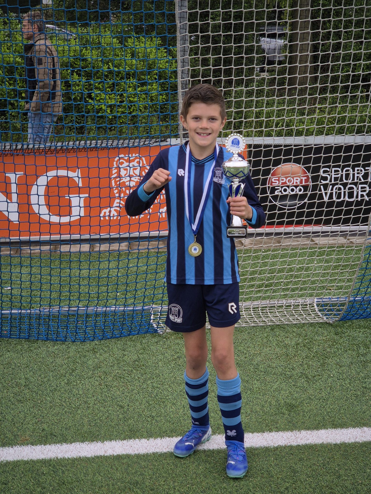 Pvdw is as zaterdag Mckay Roos bij de wedstrijd Forum Sport - RKDEO