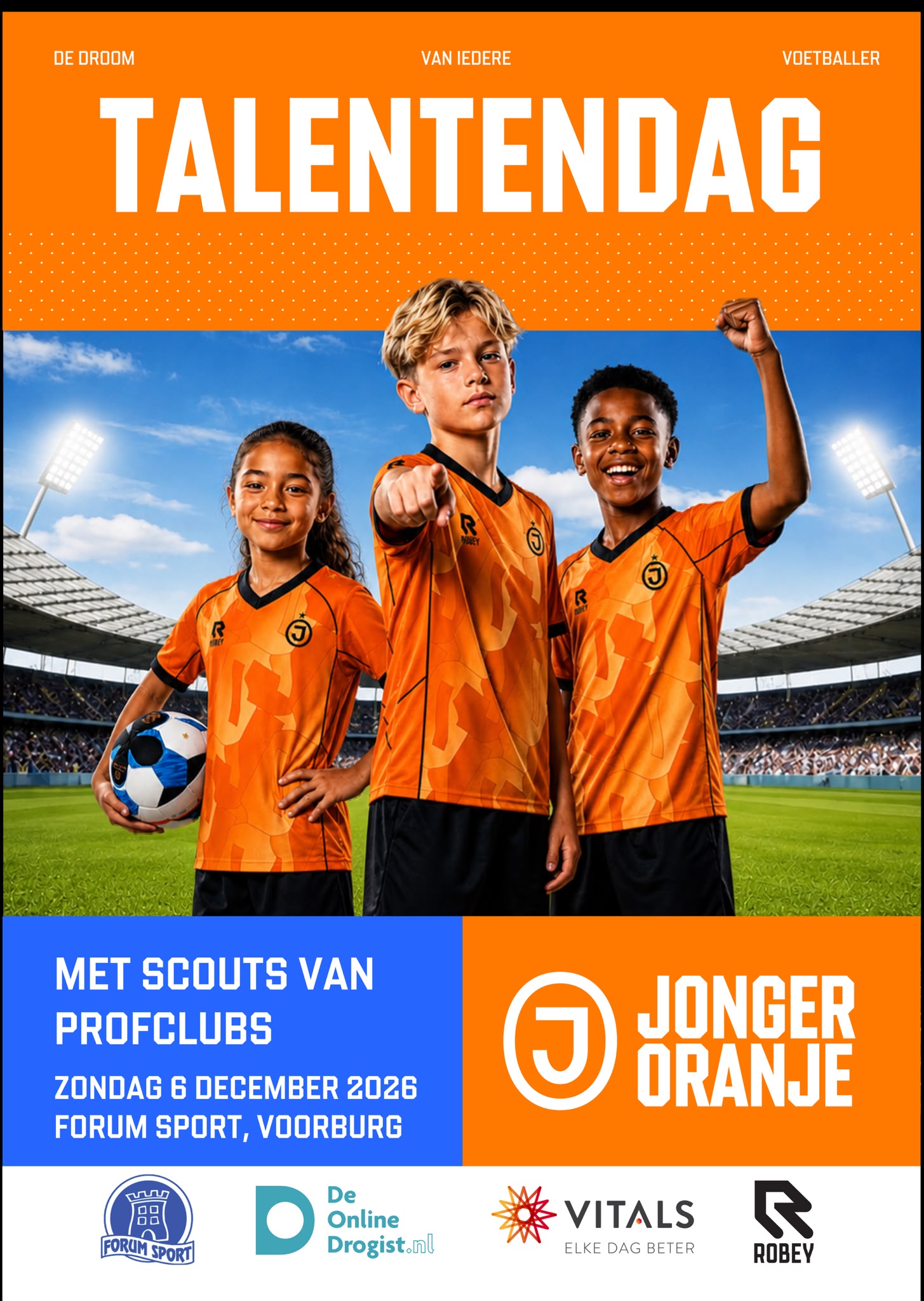 Jonger Oranje komt naar onze vereniging!!