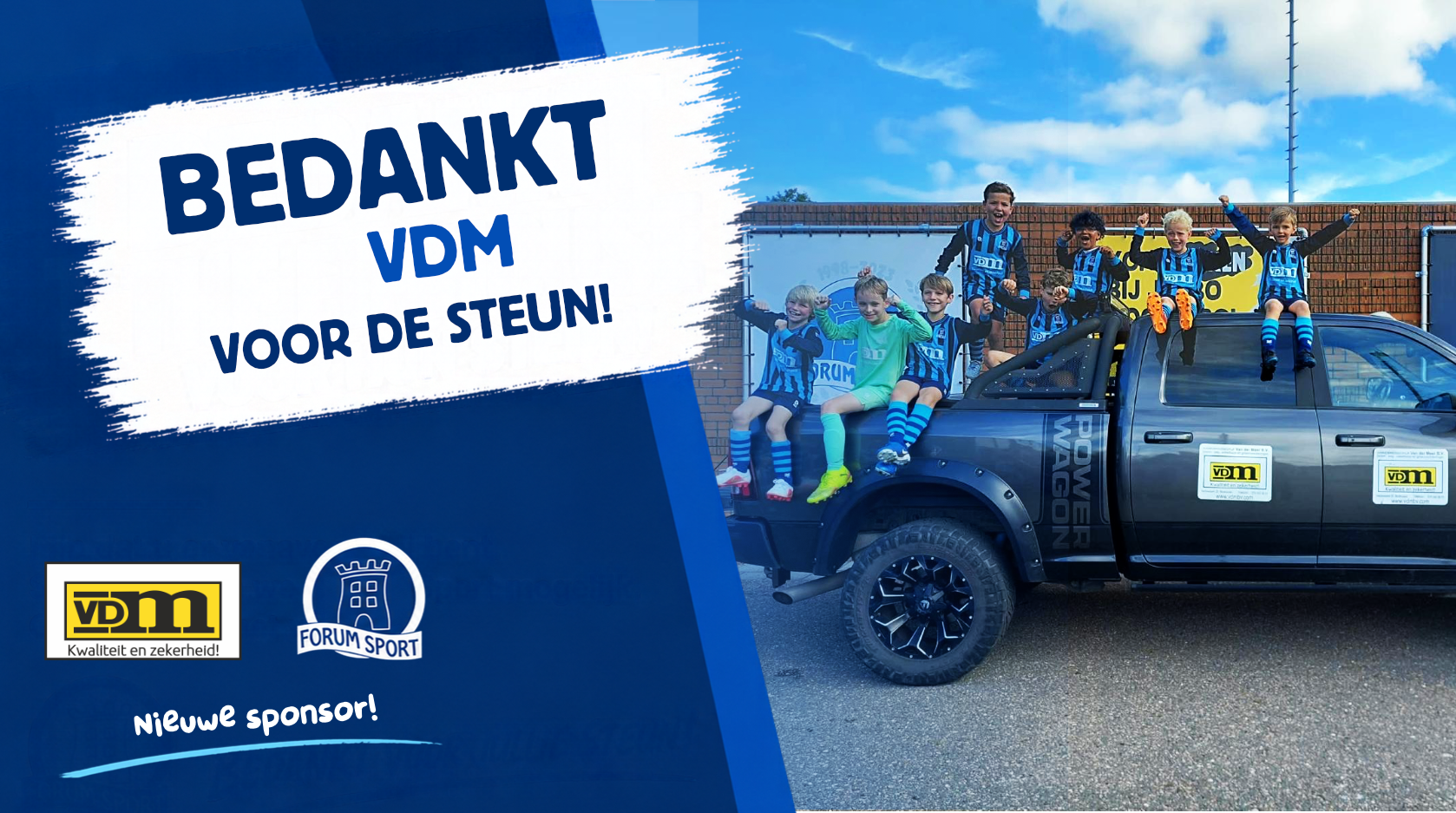 VDM BV nieuwe shirtsponsor van Forum Sport JO9-3