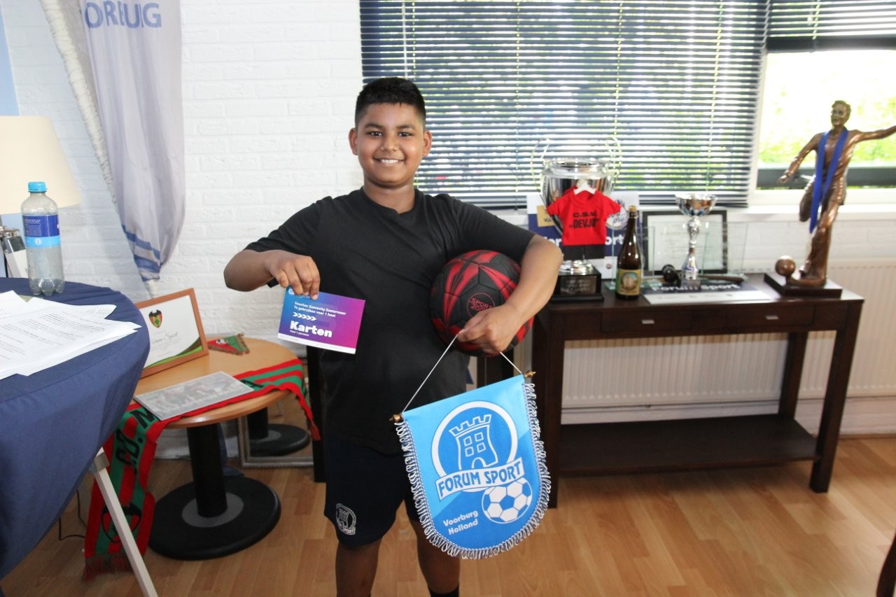 Danley Moenilall was pupil van de week bij Forum Sport - Valken 68!