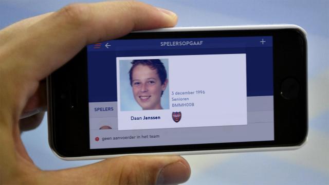 Zorg uiterlijk 31 oktober voor een actuele pasfoto op de digitale spelerspas